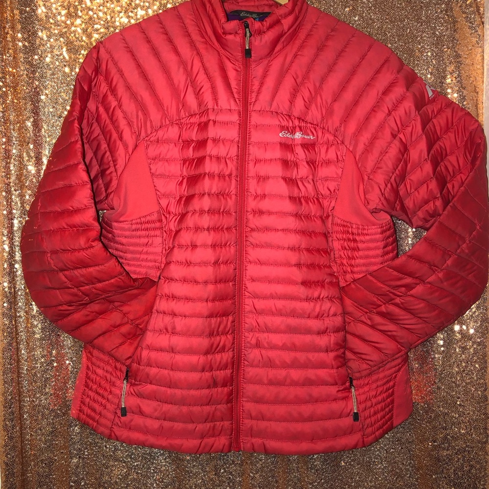 Eddie Bauer Women's Vibrant Orange/Coral Goose Puffer Liner Jacket